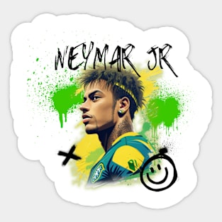 Neymar fan tee Sticker